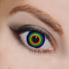 Halloween Cosplay RAINBOW Multicolor Coloured Contact Lenses