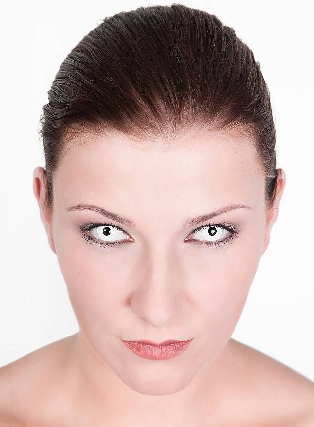 Circle Block White block Coloured Contact Lenses Secondary image
