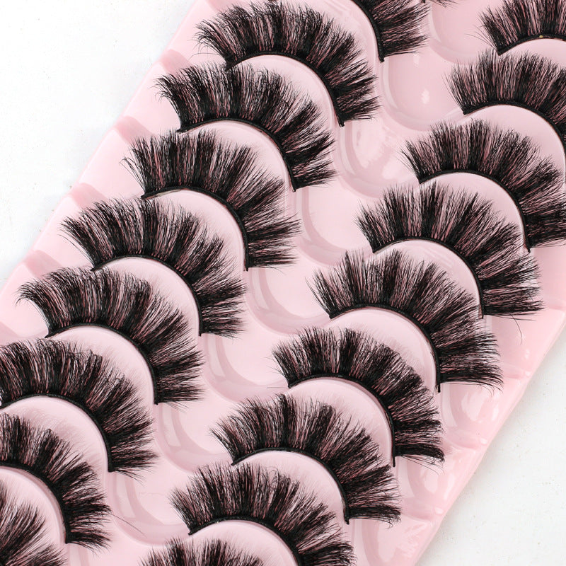 7D Dense 10 Piece Mink Hair Eyelashes