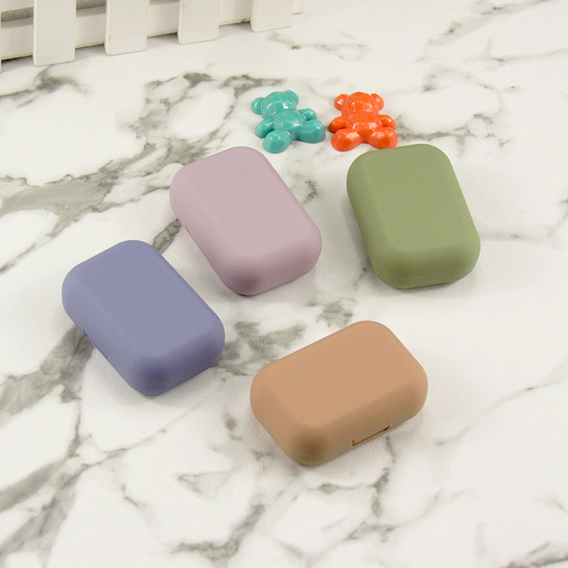 Smooth Paint Surface Colored Contact Lens Case