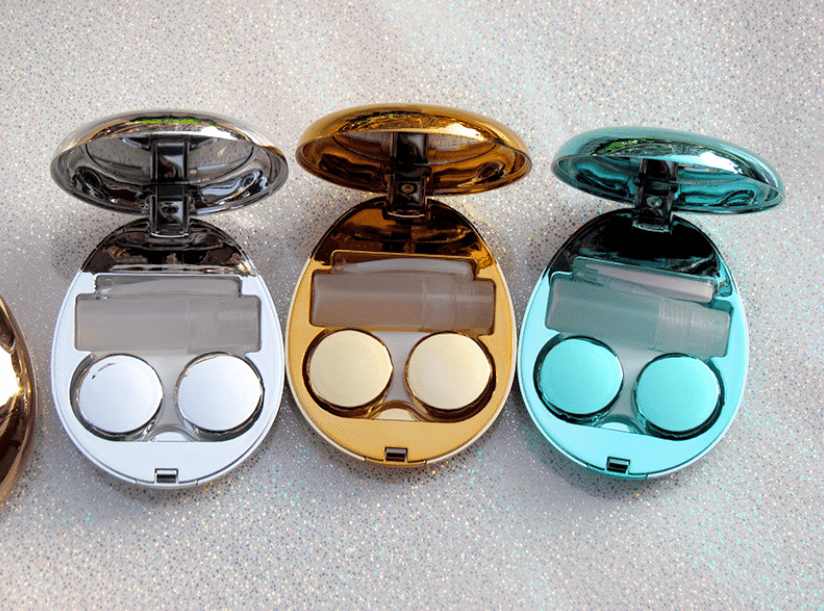 Easter Egg Multicolor Colored Contact Lens Case Secondary image