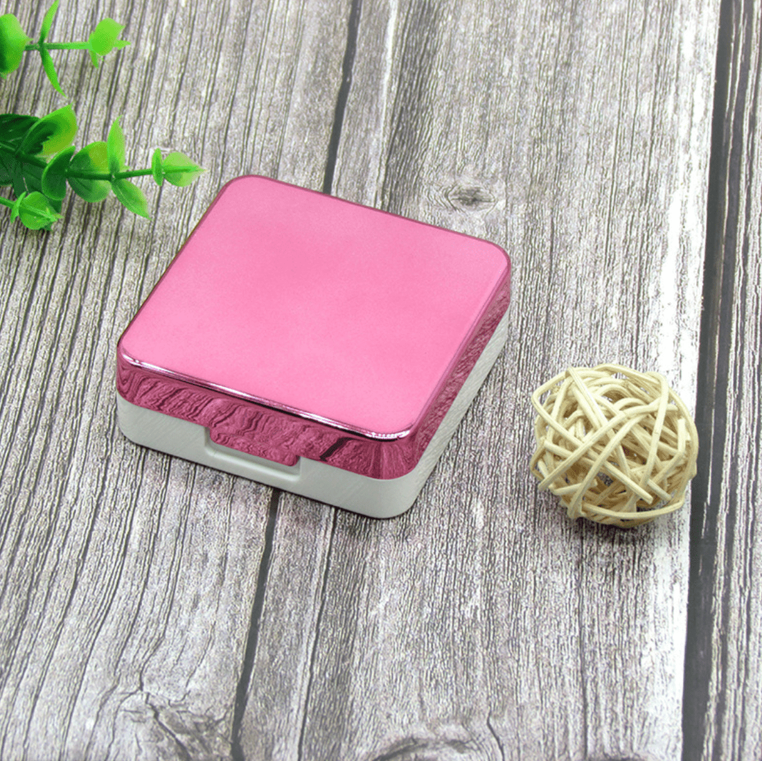 Electroplated Square Multicolor Colored Contact Lens Case - BEAUEYE (UK)