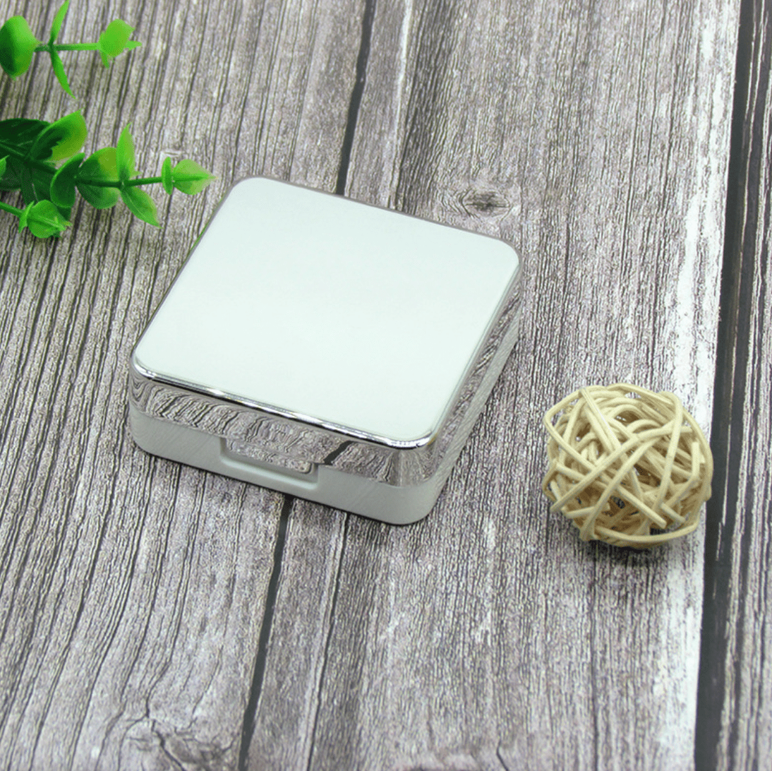 Electroplated Square Multicolor Colored Contact Lens Case - BEAUEYE (UK)