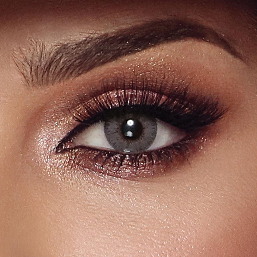 Elite Amber Gray Coloured Contact Lenses Secondary image