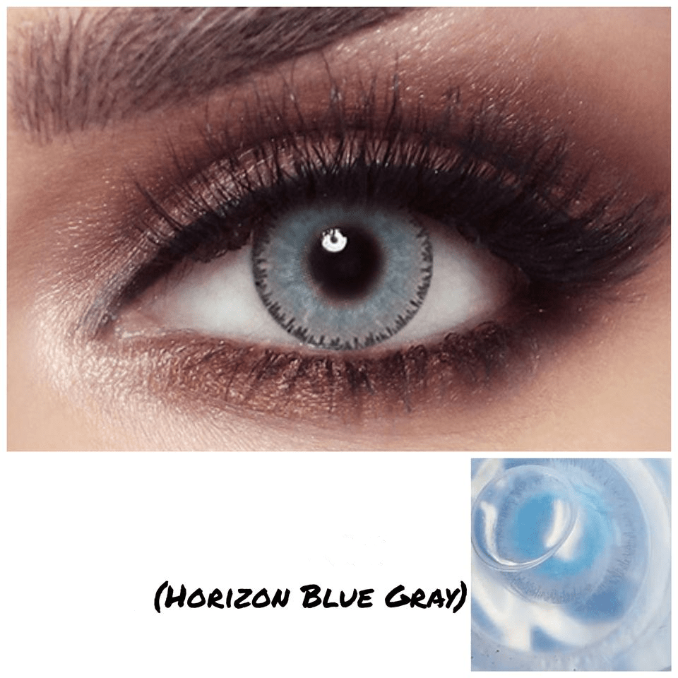 Elite Horizon Blue Gray Coloured Contact Lenses - BEAUEYE (UK) Main image