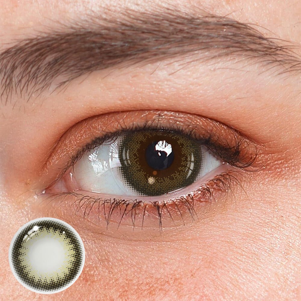 Etoile Brown Prescription Coloured Contact Lenses - BEAUEYE (UK) Main image