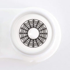 Halloween SpiderWeb White Colored Contact Lenses