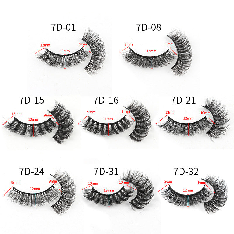 7D Dense 10 Piece Mink Hair Eyelashes