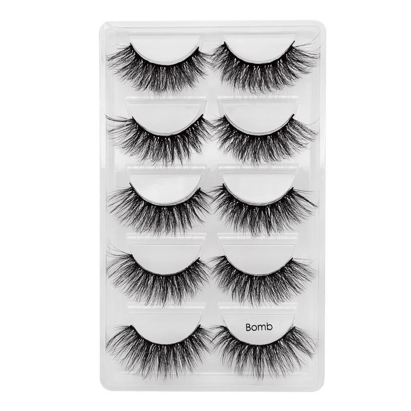 3D Glan 5 Piece Bomb Mink Hair Eyelashes