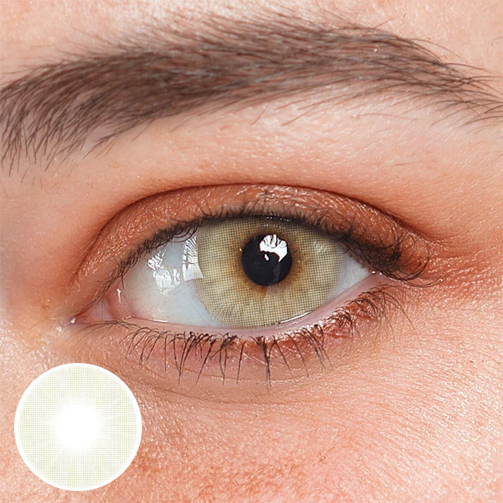 Polar Light Crystal  Khaki Prescription Colored Contact Lenses