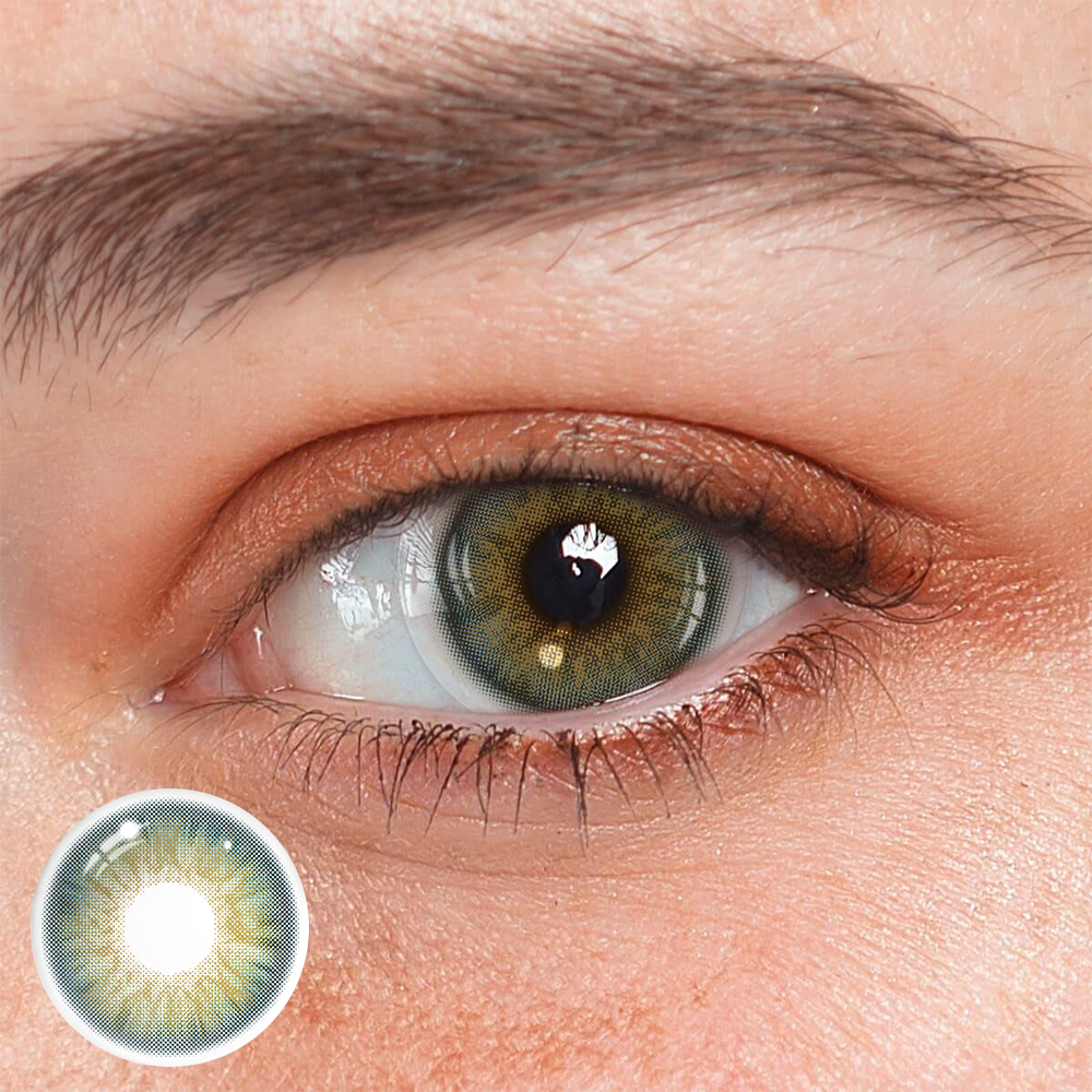 Lazuli Deep Green Coloured Contact Lenses Main image
