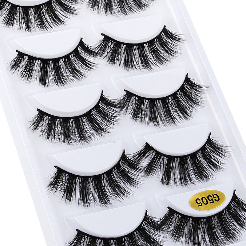 3D Cat Eye 10 Piece Mink Hair Eyelashes