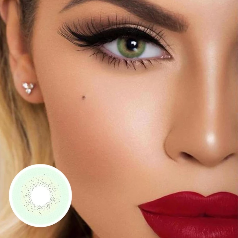 Olivia  Mentha Green Colored Contact Lenses