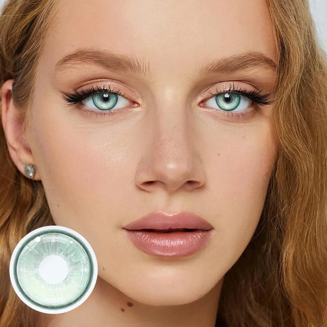 Felicia Green Coloured Contact Lenses Secondary image