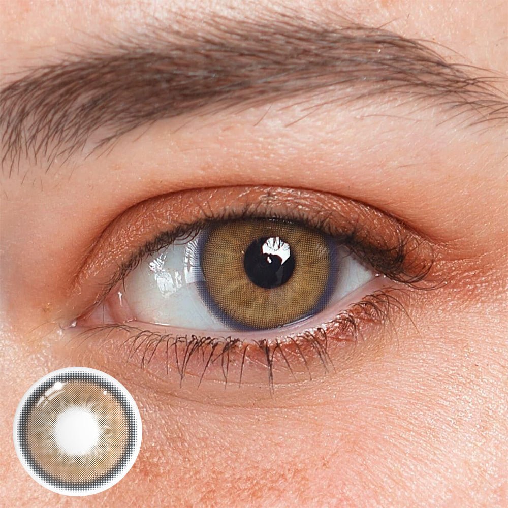 Flora Brown Prescription Coloured Contact Lenses Secondary image