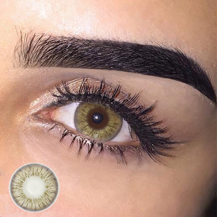 Flower Brown Coloured Contact Lenses - BEAUEYE (UK)