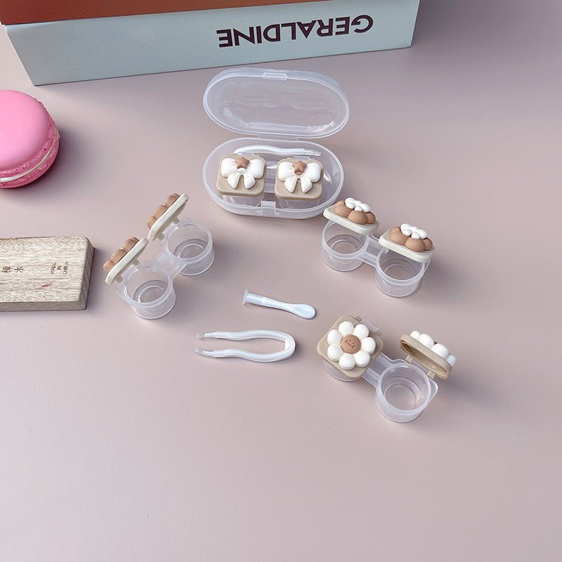 Flower Colored Contact Lens Case - BEAUEYE (UK)