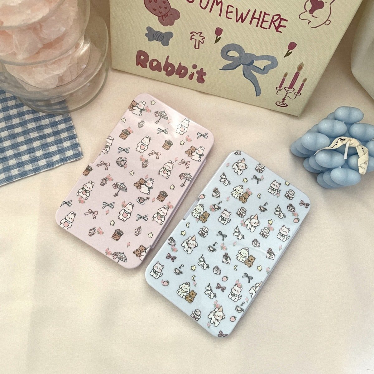Flowers Puppy Colored Contact Lens Case - BEAUEYE (UK)
