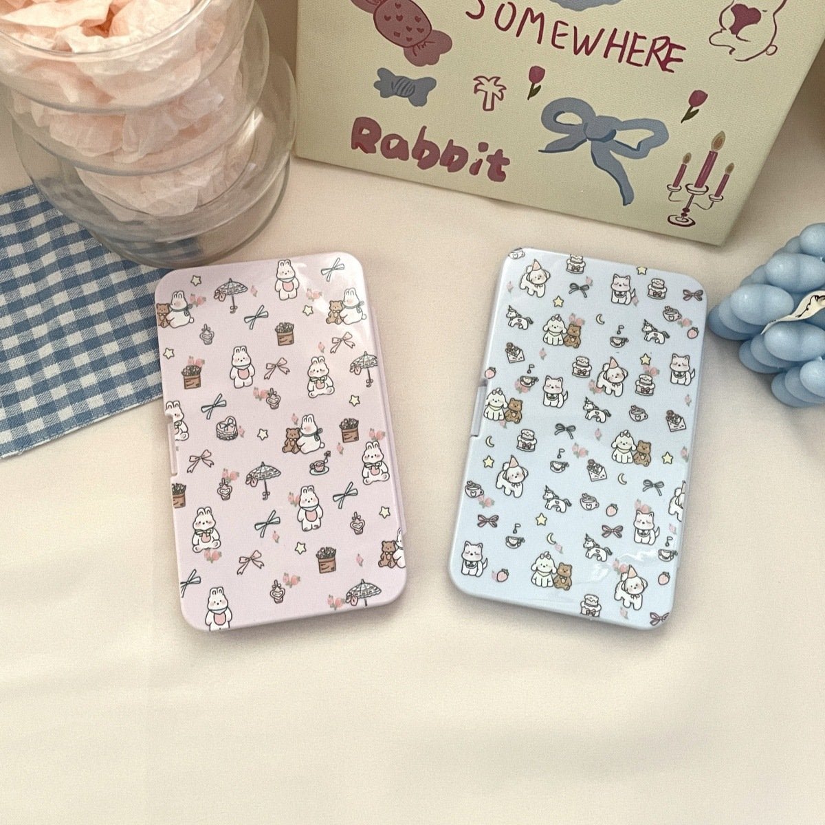 Flowers Puppy Colored Contact Lens Case - BEAUEYE (UK)