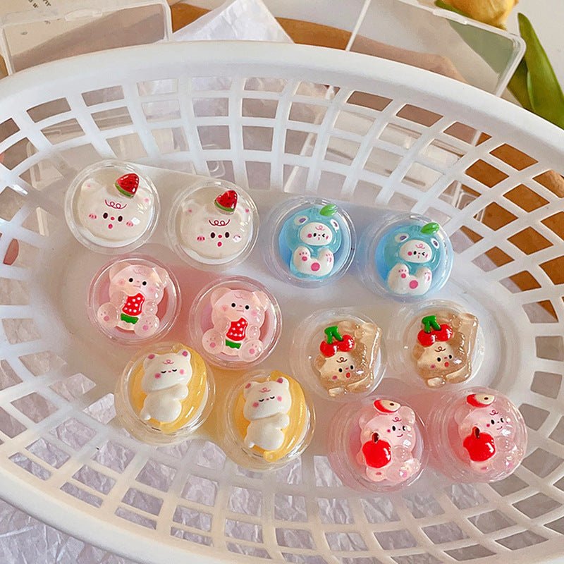 Fruit Little Bear Colored Contact Lens Case - BEAUEYE (UK)