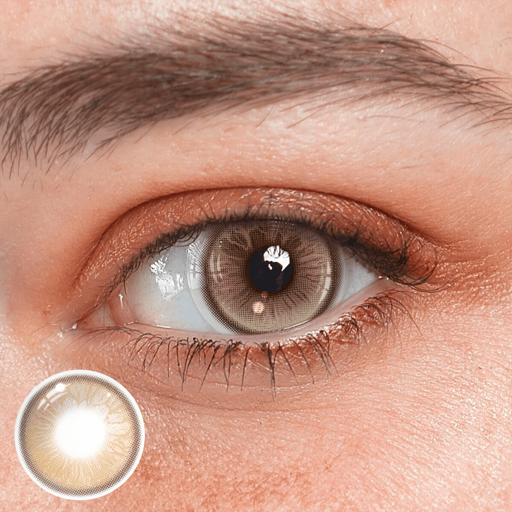 Garnet Brown Coloured Contact Lenses - BEAUEYE (UK) Main image