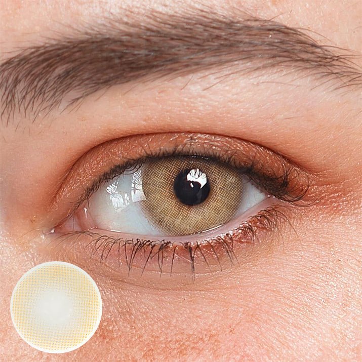 Gimlet Brown Coloured Contact Lenses Secondary image