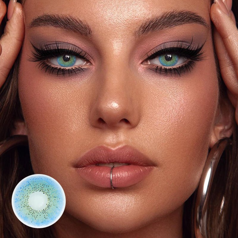 Gimlet Marshmallow Blue Coloured Contact Lenses Secondary image
