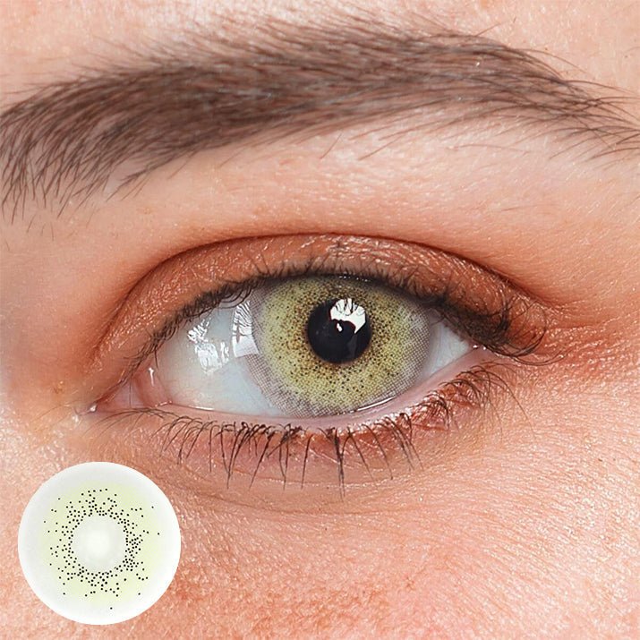 Gimlet Pearl Yellow Coloured Contact Lenses Secondary image