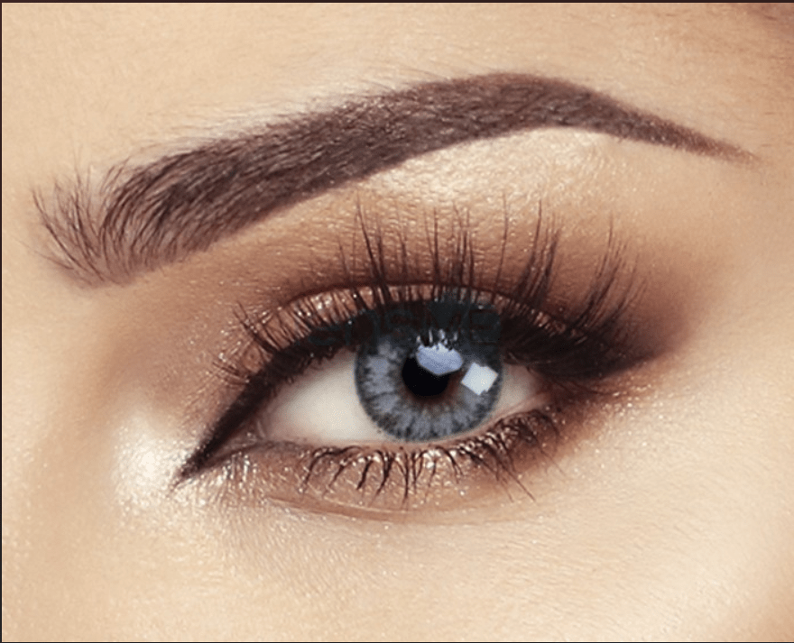GLOW  RADIANT GRAY  Coloured Contact Lenses Secondary image