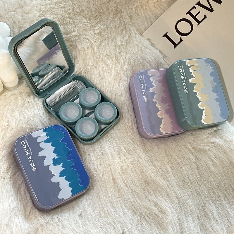 Gorgeous Ocean ~ Ins Portable Colored Contact Lens Case - BEAUEYE (UK)