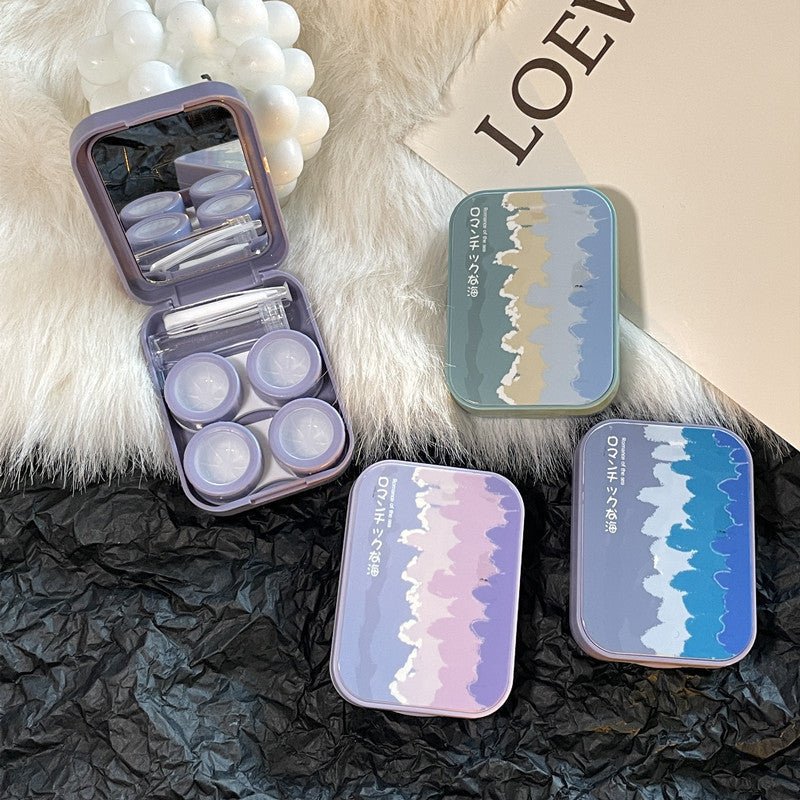 Gorgeous Ocean ~ Ins Portable Colored Contact Lens Case - BEAUEYE (UK) Main image