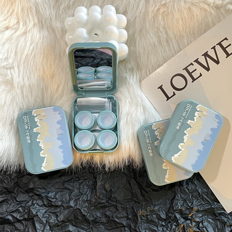 Gorgeous Ocean ~ Ins Portable Colored Contact Lens Case - BEAUEYE (UK)