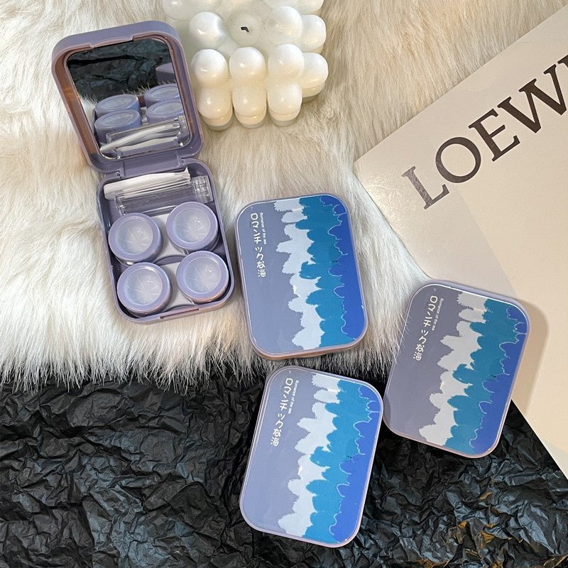 Gorgeous Ocean ~ Ins Portable Colored Contact Lens Case - BEAUEYE (UK)