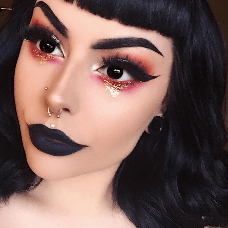 Halloween Blackout Coloured Contact Lenses Secondary image