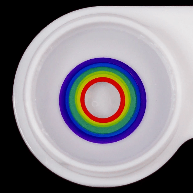 Halloween Cosplay RAINBOW Multicolor Coloured Contact Lenses - BEAUEYE (UK)