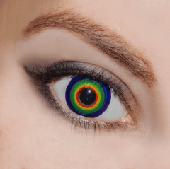 Halloween Cosplay RAINBOW Multicolor Coloured Contact Lenses - BEAUEYE (UK)