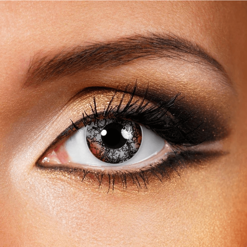 Halloween Demon Black&Red Coloured Contact Lenses - BEAUEYE (UK) Main image