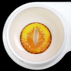Halloween DragonMaid Yellow Coloured Contact Lenses - BEAUEYE (UK)