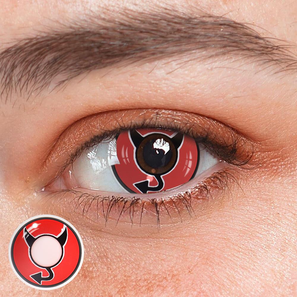 Halloween Little Devil Red Coloured Contact Lenses - BEAUEYE (UK)
