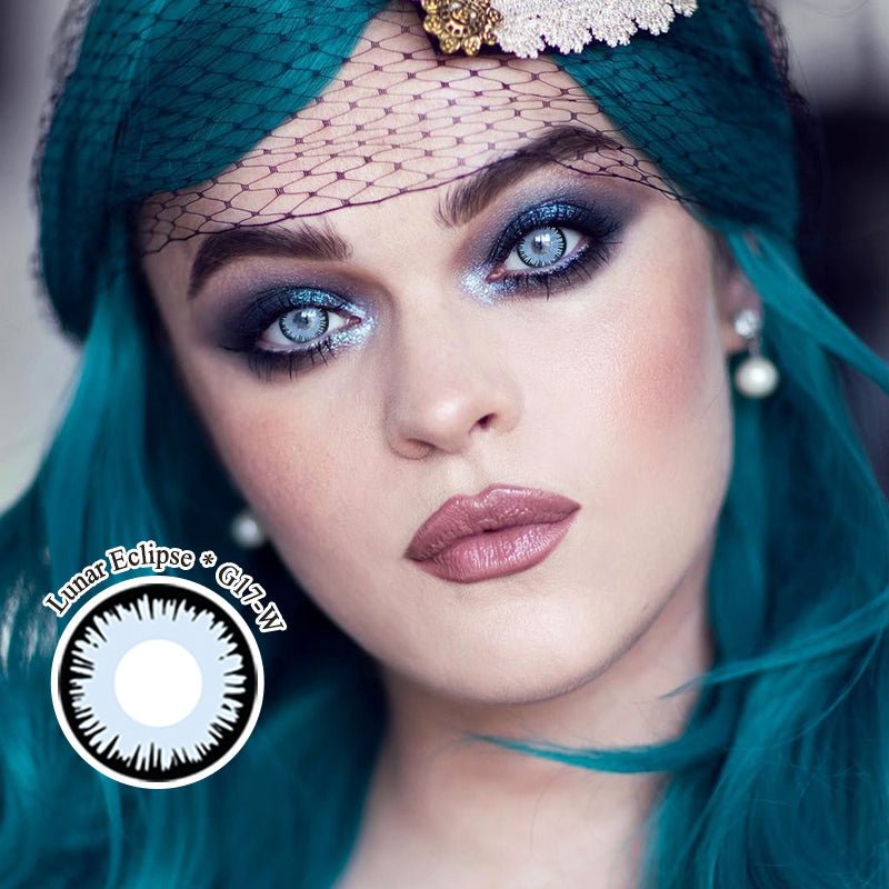 Halloween LUNAR ECLIPSE Coloured Contact Lenses - BEAUEYE (UK) Main image