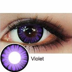 Halloween Miracle D - Violet Prescription Coloured Contact Lenses - BEAUEYE (UK) Main image