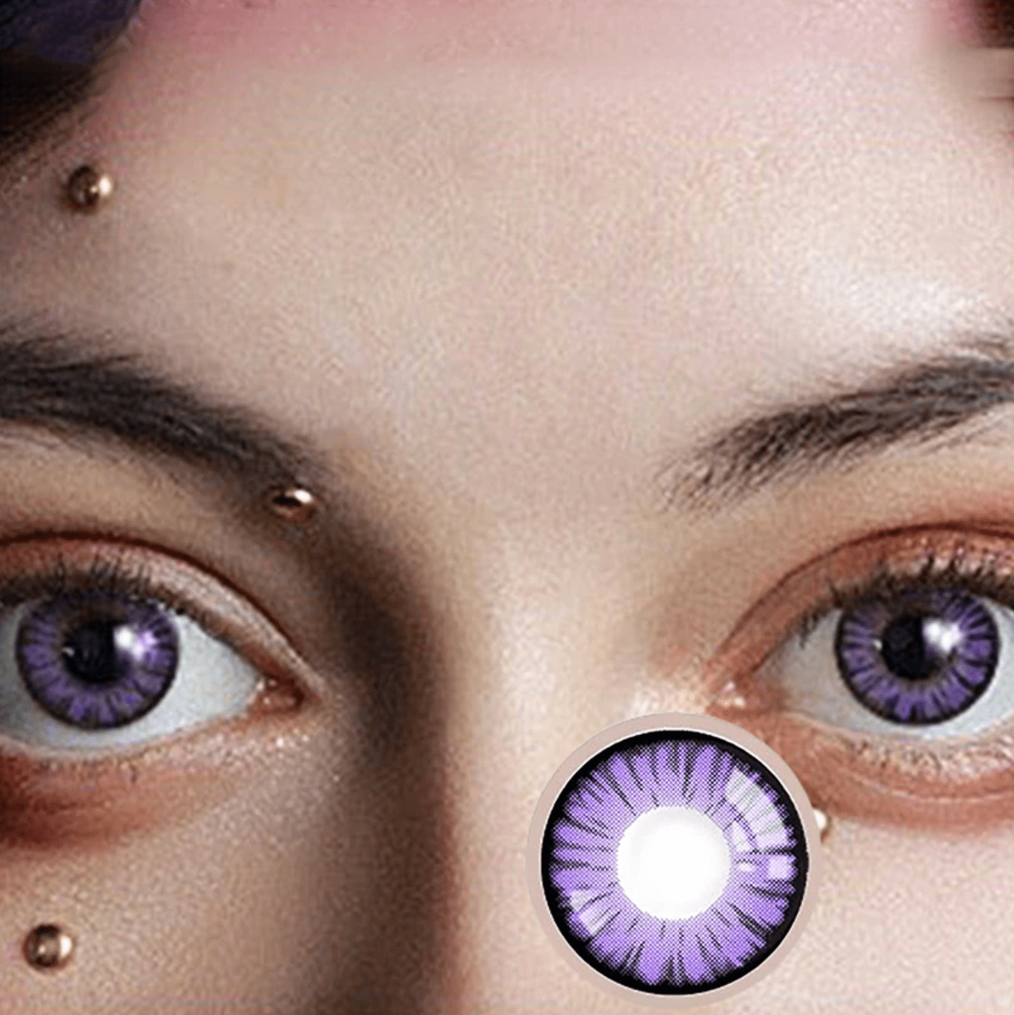 Halloween Miracle Light Violet Prescription Coloured Contact Lenses - BEAUEYE (UK) Main image