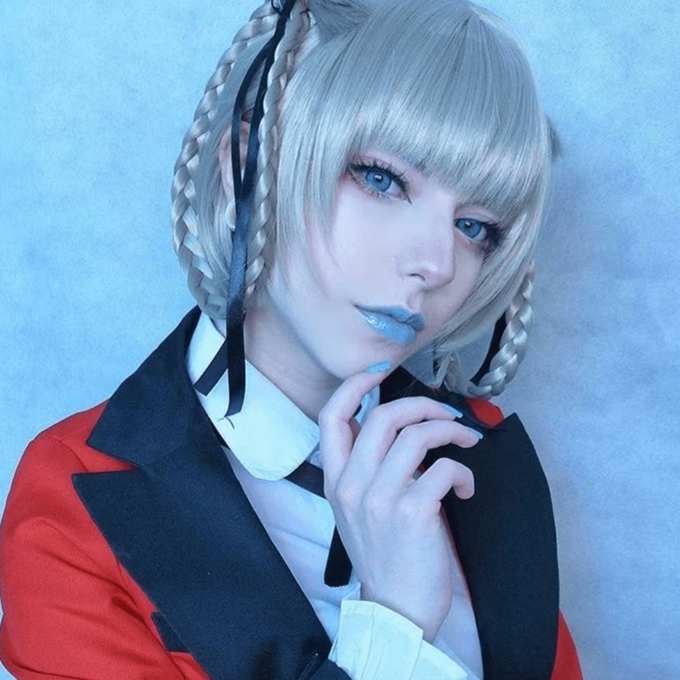 Halloween Miracle Tinged Blue Prescription Coloured Contact Lenses Secondary image