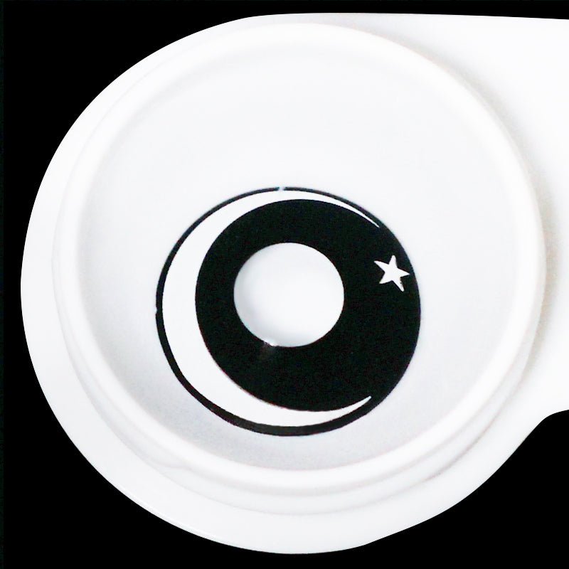 Halloween Moon star - White Contact Lenses - BEAUEYE (UK)
