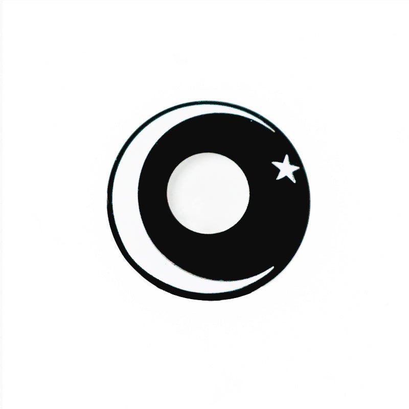 Halloween Moon star - White Contact Lenses - BEAUEYE (UK)