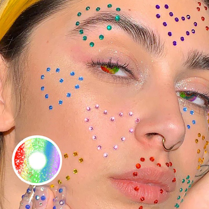 Halloween Rainbow Coloured Contact Lenses - BEAUEYE (UK)