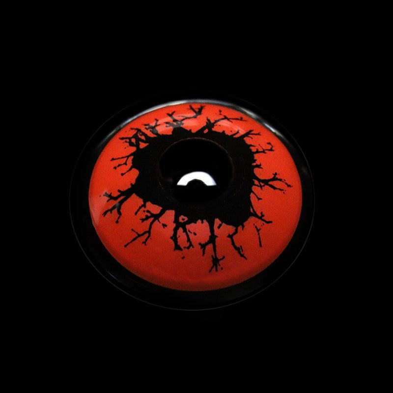 Halloween Scary Blood Eyes Red Coloured Contact Lenses Secondary image