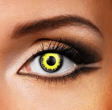 Halloween SOLAR ECLIPSE Coloured Contact Lenses Secondary image