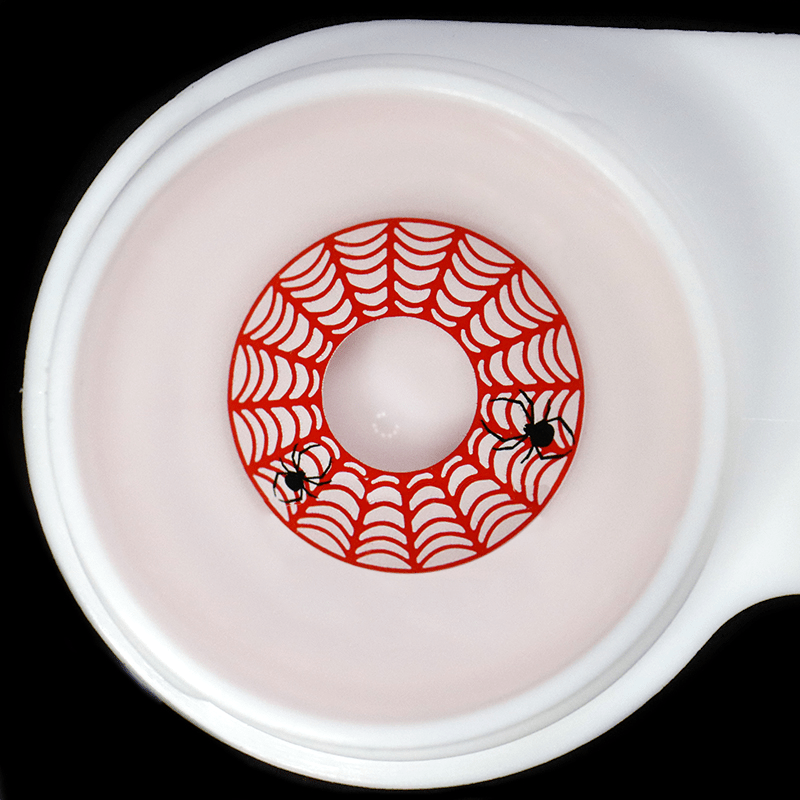 Halloween Spider Web Red Contact Lenses - BEAUEYE (UK)