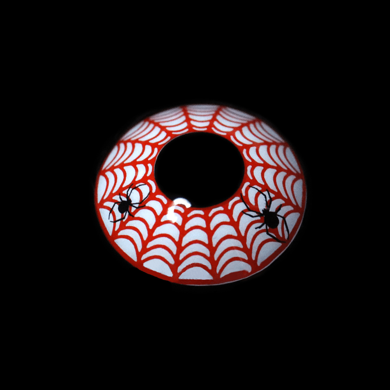 Halloween Spider Web Red Contact Lenses - BEAUEYE (UK)